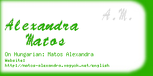 alexandra matos business card